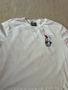 Kidrobot Mondrian Dunny Shirt Womens L Pink Zara Collab Tee Graphic Cotton